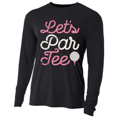 Lets Par Funny Golf Golfer Party Team Cooling Performance Long Sleeve Crew