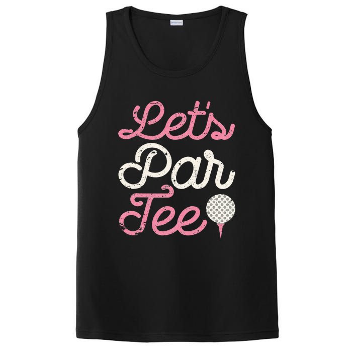 Lets Par Funny Golf Golfer Party Team PosiCharge Competitor Tank