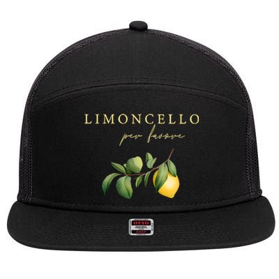 Limoncello Per Favore 7 Panel Mesh Trucker Snapback Hat