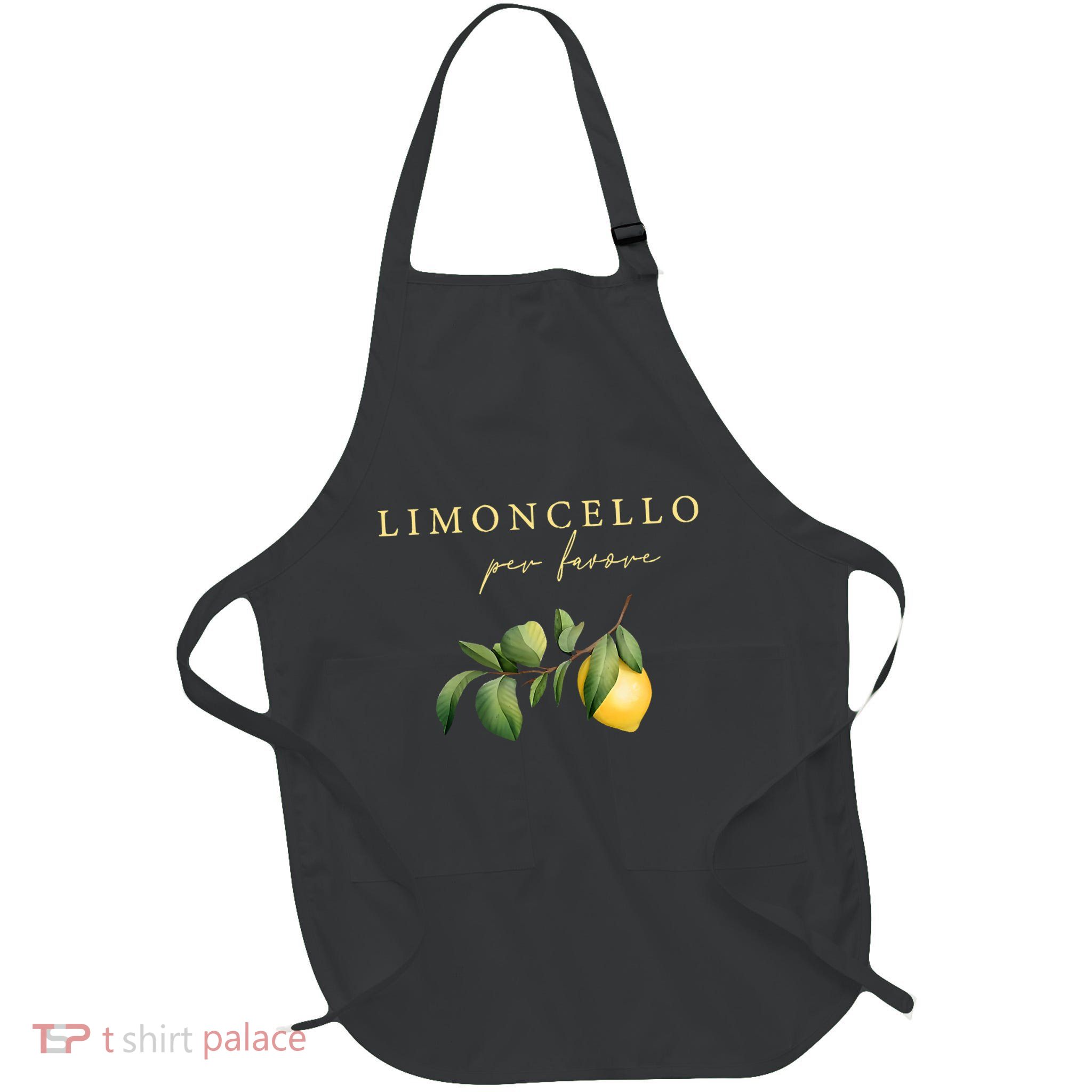 Limoncello Per Favore Full-Length Apron With Pockets