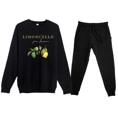 Limoncello Per Favore Premium Crewneck Sweatsuit Set