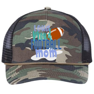 Loud Proud Football Mom Cute Gift Retro Rope Trucker Hat Cap