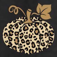 Leopard Pumpkin Fall 7 Panel Mesh Trucker Snapback Hat