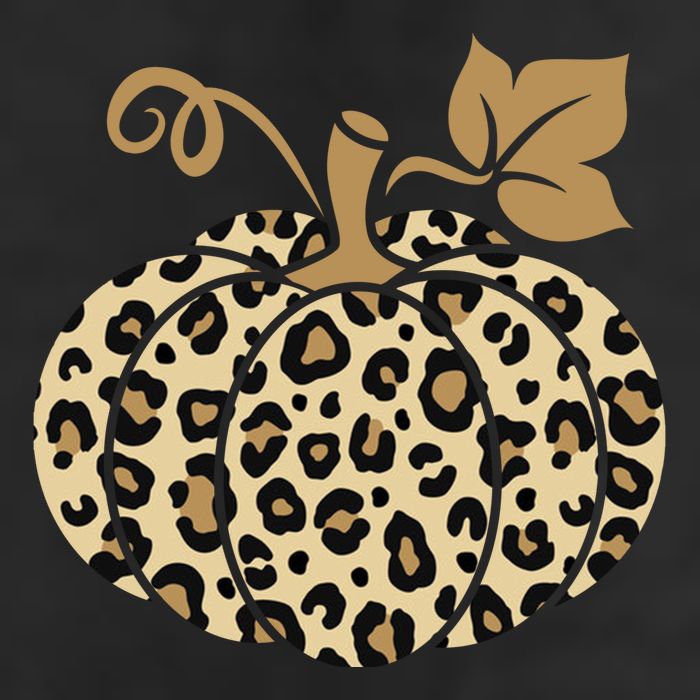 Leopard Pumpkin Fall 7 Panel Mesh Trucker Snapback Hat