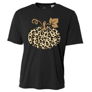 Leopard Pumpkin Fall Cooling Performance Crew T-Shirt