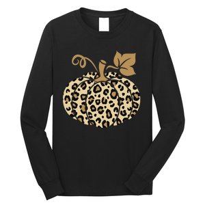 Leopard Pumpkin Fall Long Sleeve Shirt