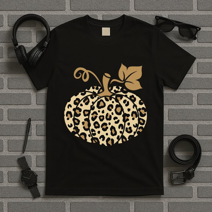 Leopard Pumpkin Fall T-Shirt