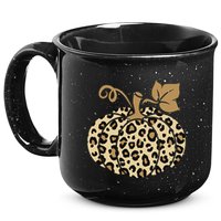 Leopard Pumpkin Fall 15oz Campfire Ceramic Mug