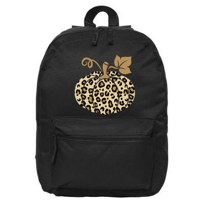 Leopard Pumpkin Fall 16 in Basic Backpack