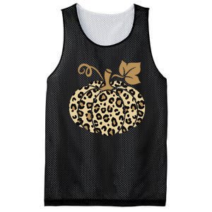 Leopard Pumpkin Fall Mesh Reversible Basketball Jersey Tank