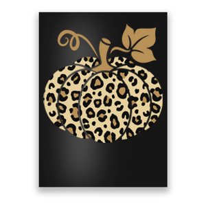 Leopard Pumpkin Fall Poster