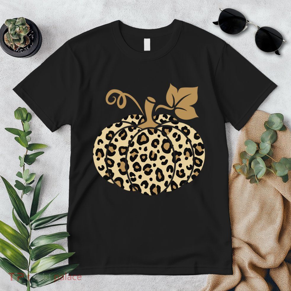 Leopard Pumpkin Fall Premium T-Shirt