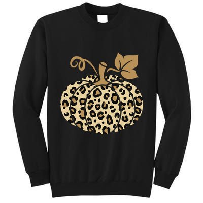 Leopard Pumpkin Fall Tall Sweatshirt
