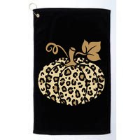 Leopard Pumpkin Fall Golf Towel