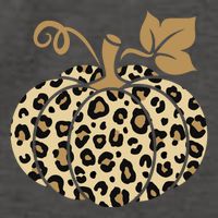 Leopard Pumpkin Fall Vector Backpack