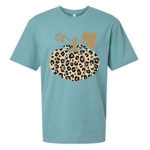 Leopard Pumpkin Fall Sueded Cloud Jersey T-Shirt