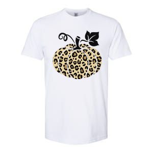 Leopard Pumpkin Fall Softstyle CVC T-Shirt