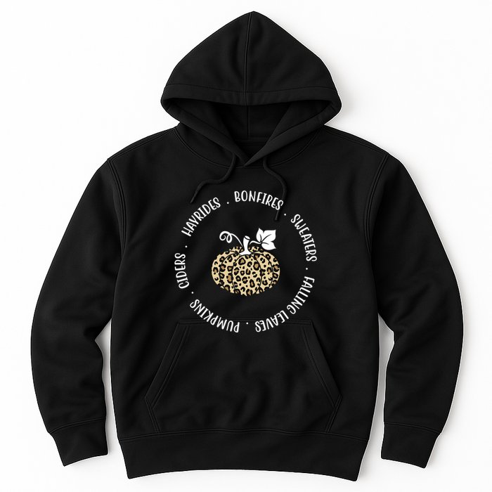 Leopard Pumpkin Fall Lover Hoodie