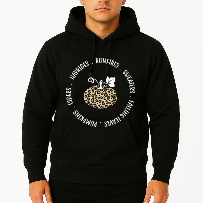 Leopard Pumpkin Fall Lover Hoodie