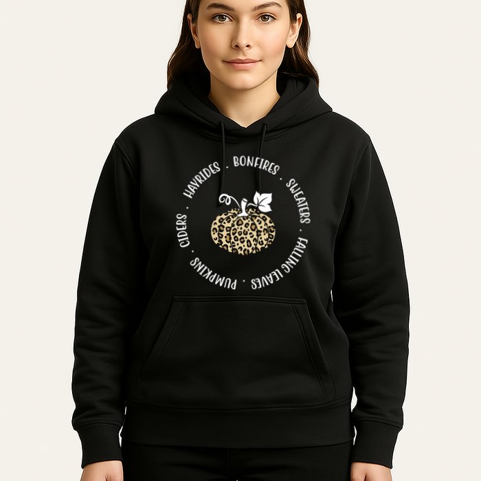 Leopard Pumpkin Fall Lover Hoodie
