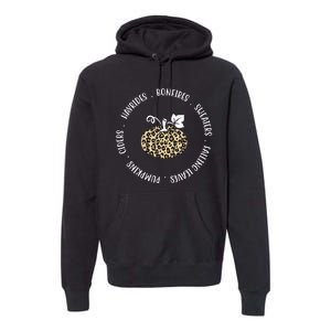 Leopard Pumpkin Fall Lover Premium Hoodie