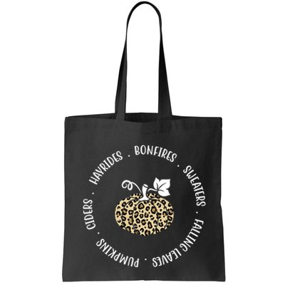 Leopard Pumpkin Fall Lover Bag