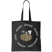 Leopard Pumpkin Fall Lover Tote Bag