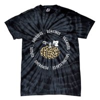Leopard Pumpkin Fall Lover Tie-Dye T-Shirt