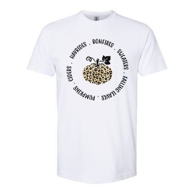 Leopard Pumpkin Fall Lover Softstyle® CVC T-Shirt