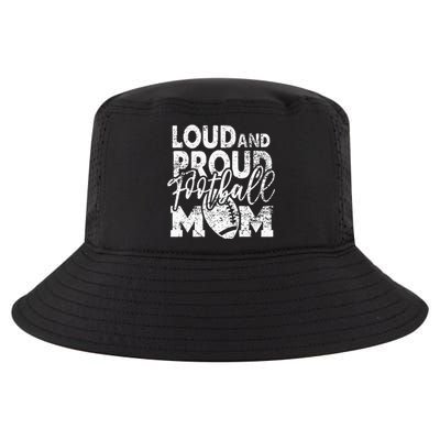 Loud & Proud Football Mom Biggest Fan Football Game Day Cool Comfort Performance Bucket Hat