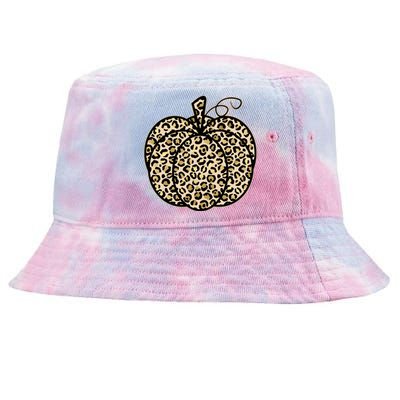 Leopard Pumpkin Festive Tie-Dyed Bucket Hat