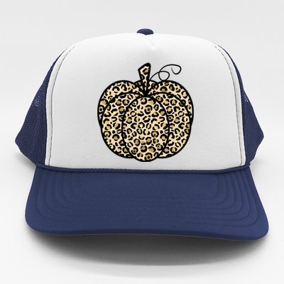 Leopard Pumpkin Festive Trucker Hat