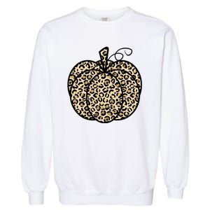 Leopard Pumpkin Festive Garment-Dyed Sweatshirt