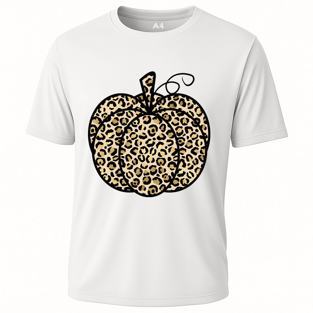 Leopard Pumpkin Festive Cooling Performance Crew T-Shirt