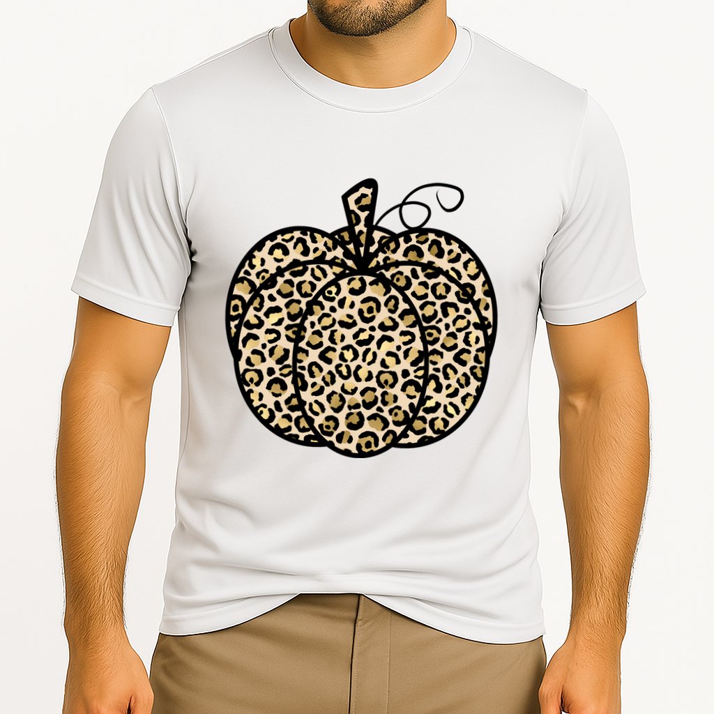 Leopard Pumpkin Festive Cooling Performance Crew T-Shirt