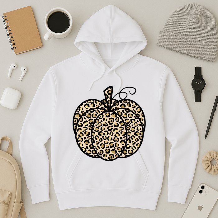 Leopard Pumpkin Festive Hoodie