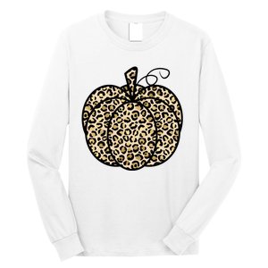 Leopard Pumpkin Festive Long Sleeve Shirt