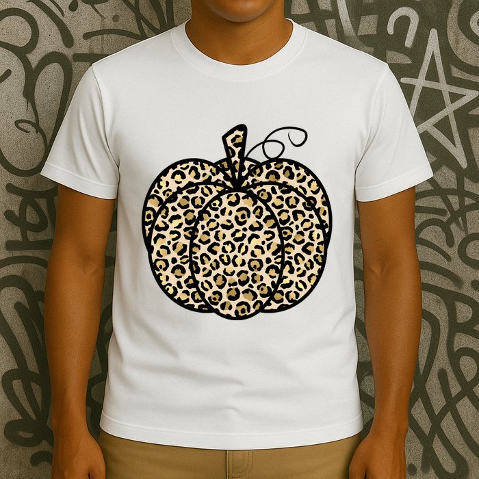 Leopard Pumpkin Festive T-Shirt