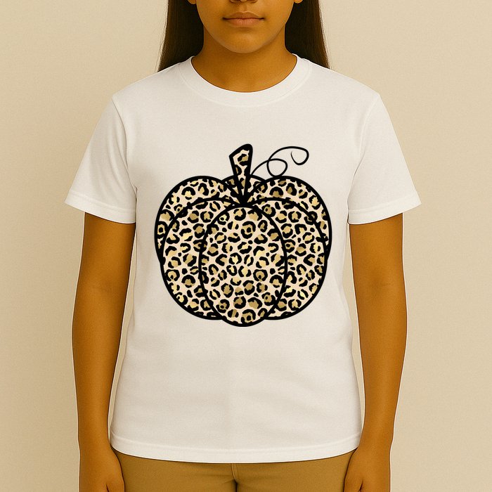 Leopard Pumpkin Festive T-Shirt