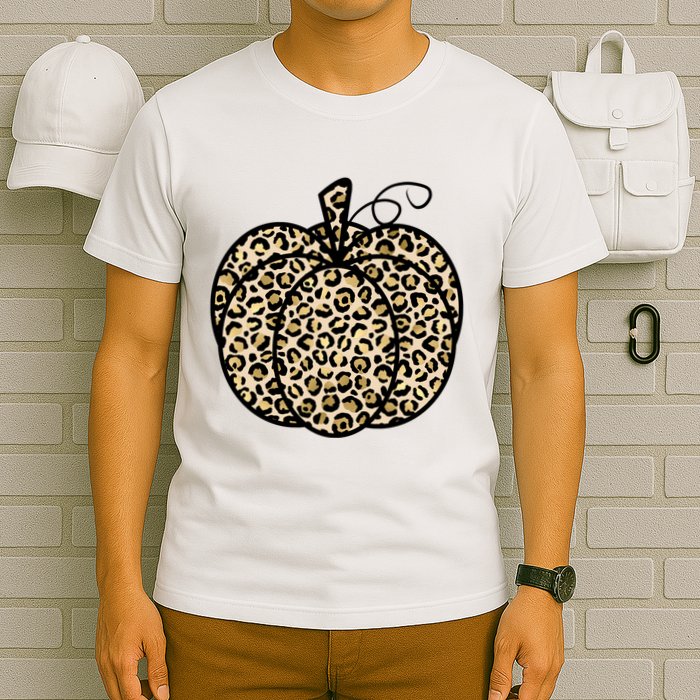 Leopard Pumpkin Festive T-Shirt