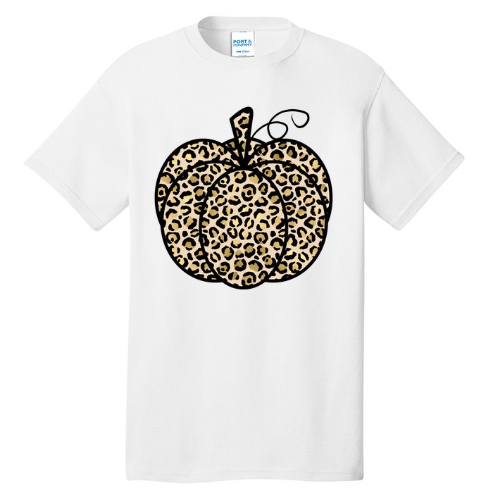 Leopard Pumpkin Festive Tall T-Shirt