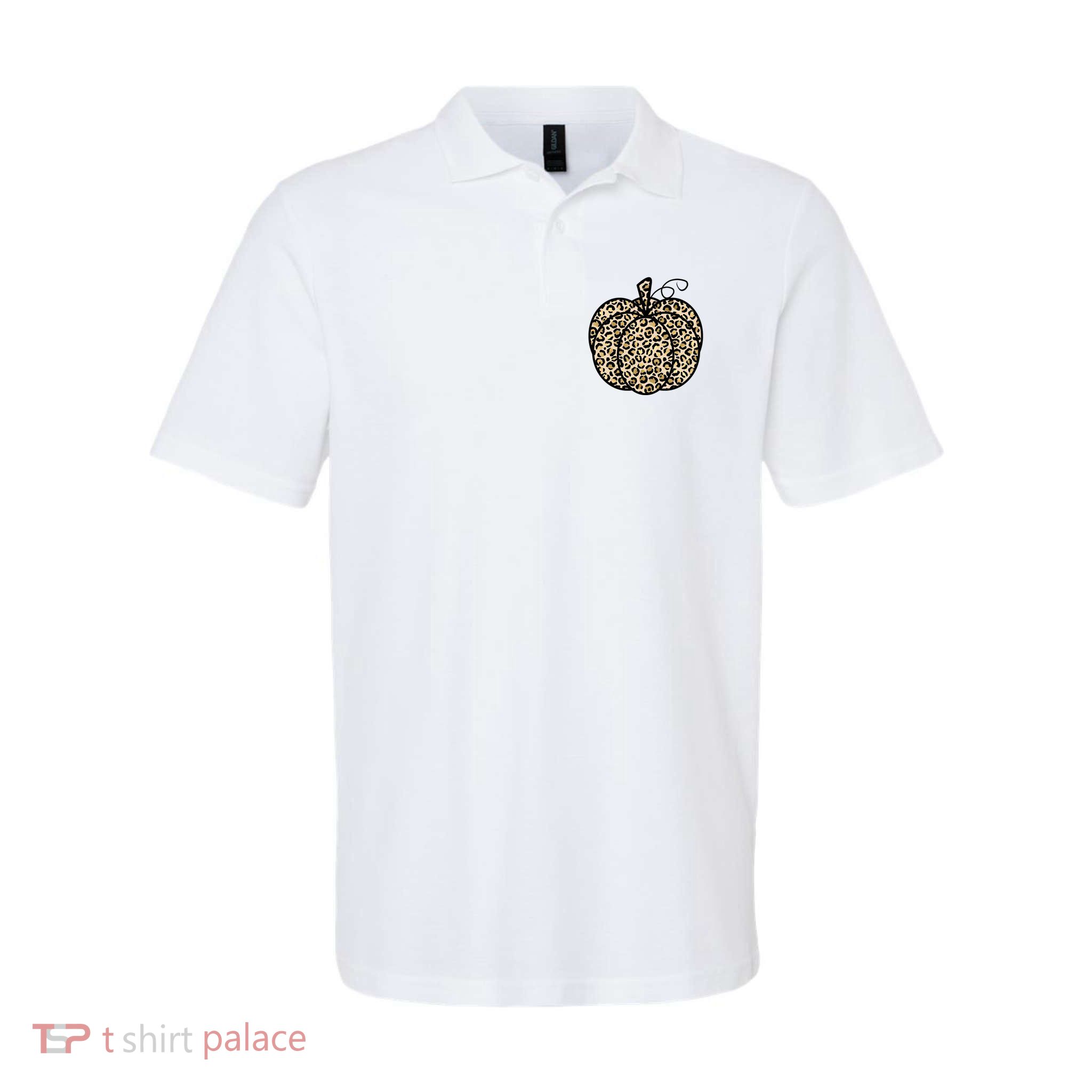 Leopard Pumpkin Festive Polo