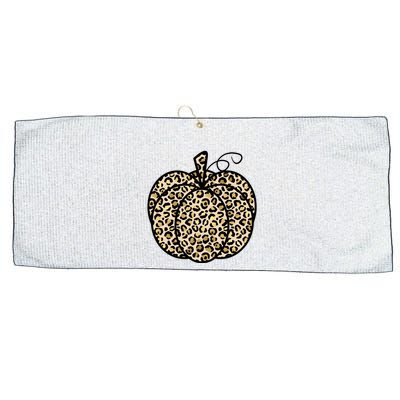 Leopard Pumpkin Festive Large Microfiber Waffle Golf Towel