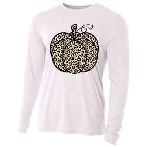 Leopard Pumpkin Festive Cooling Performance Long Sleeve Crew