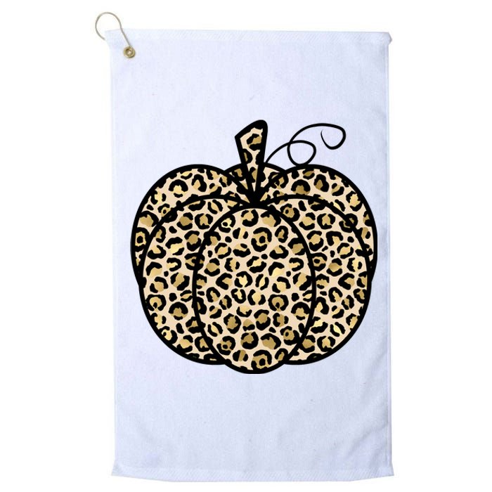 Leopard Pumpkin Festive Platinum Collection Golf Towel