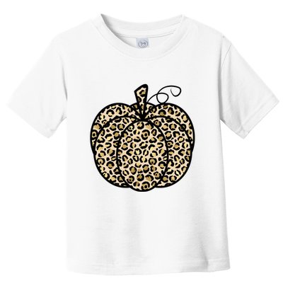 Leopard Pumpkin Festive Toddler T-Shirt