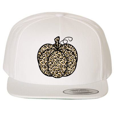 Leopard Pumpkin Festive Wool Snapback Cap