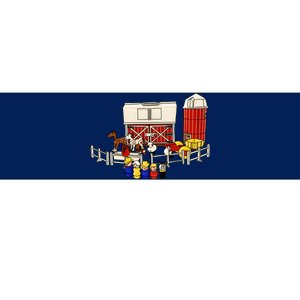 Little People Family With Farm Bumper Sticker