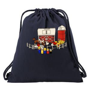 Little People Family With Farm Drawstring Bag