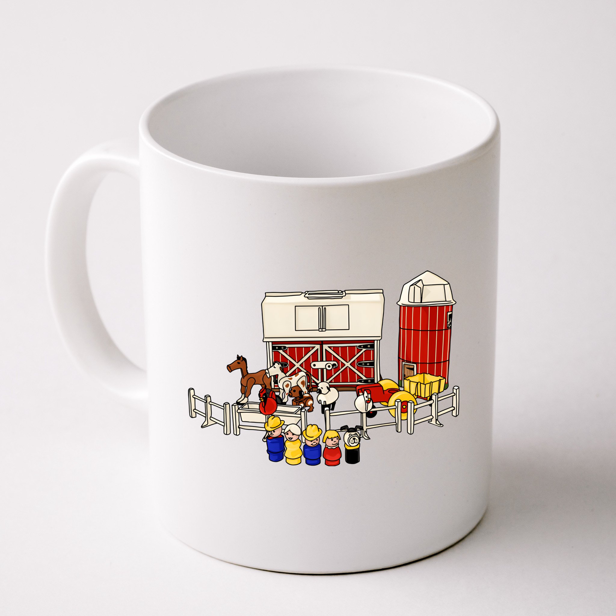 Little People Family With Farm Mug